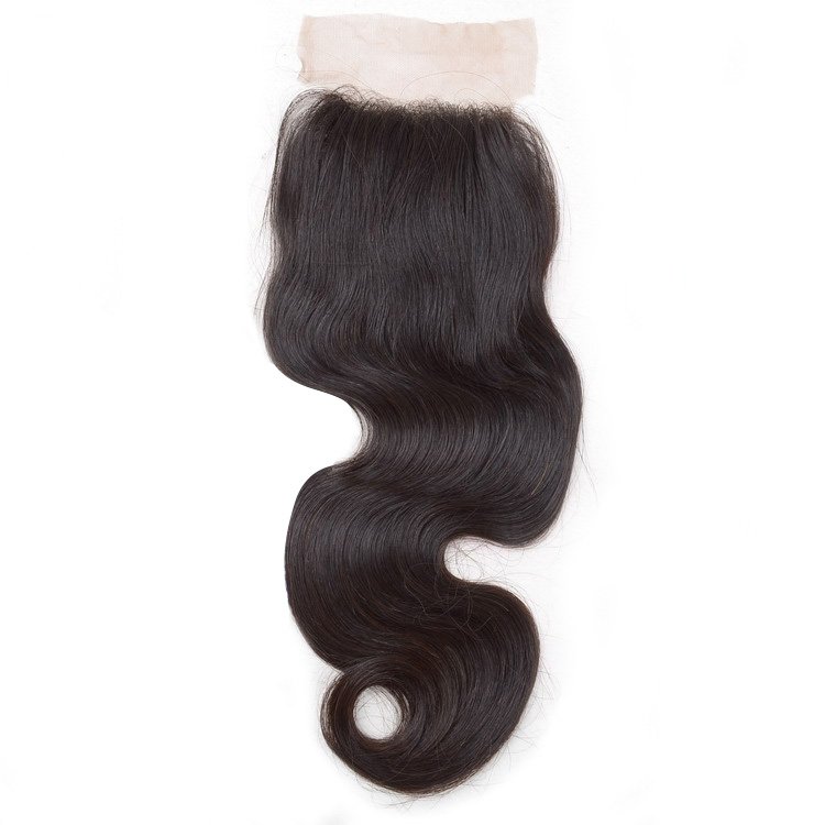KBL virgin hair Top Lace Closure Swiss 3.5x4 Body Wave Free Hairline 1B ...