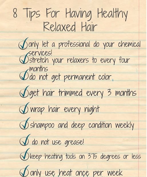 Tips For Having Healthy Relaxed Hair